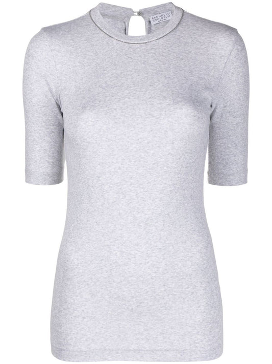 Brunello Cucinelli T-shirts and Polos Grey