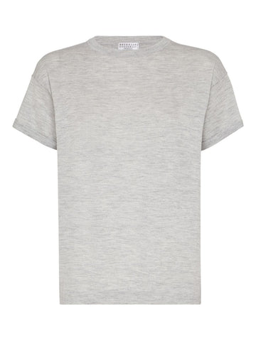Brunello Cucinelli Lurex-knit T-shirt