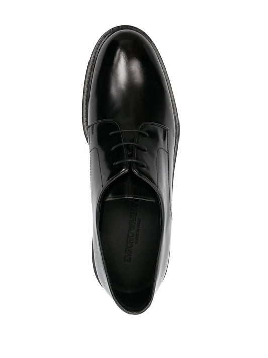 EMPORIO ARMANI EXCLUSIVE Derby shoes in buffed leather