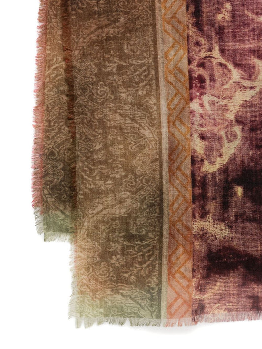 Pierre Louis Mascia Printed cashmere scarf
