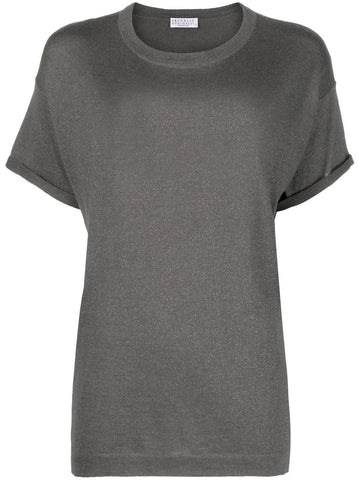Brunello Cucinelli Round-neck short-sleeve T-shirt