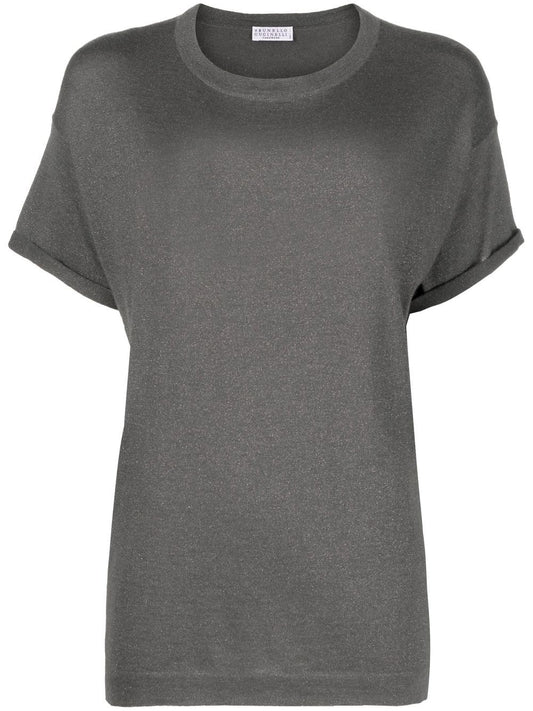 Brunello Cucinelli Round-neck short-sleeve T-shirt