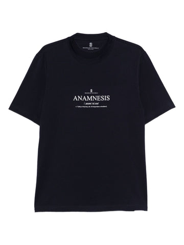 Brunello Cucinelli Cotton jersey crew-neck T-shirt with print