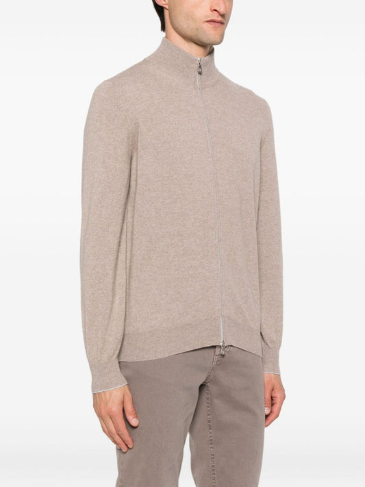 Brunello Cucinelli Cashmere Zipped Cardigan