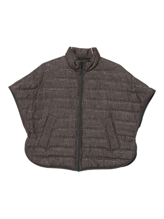 Brunello Cucinelli Quilted zip-front jacket
