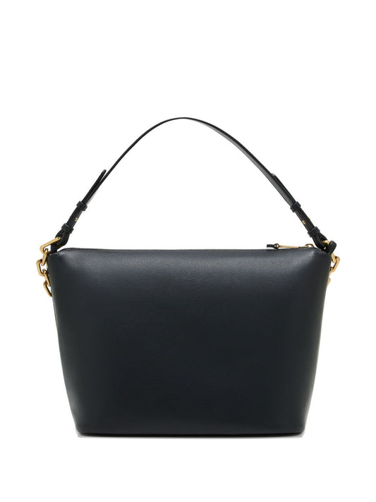 Emporio Armani Medium leather hobo bag with chain