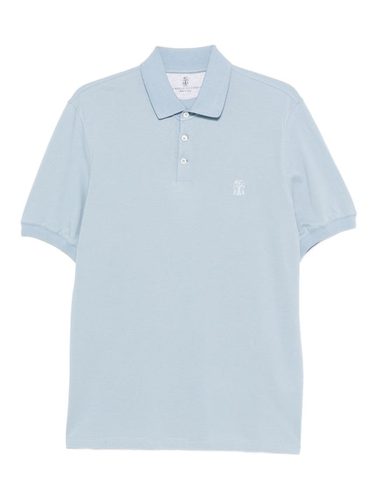 Brunello Cucinelli Polo shirt with embroidery