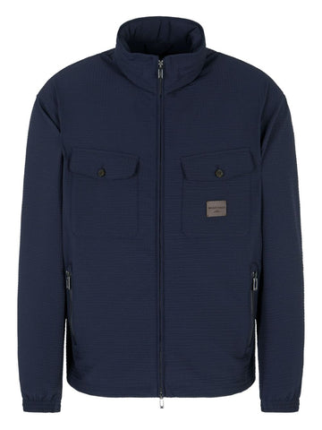 Emporio Armani Coats Blue