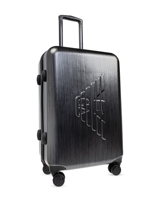Emporio Armani ABS medium trolley suitcase with ov