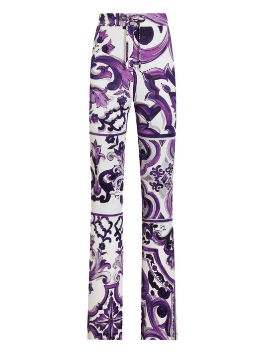 Dolce & Gabbana Maiolica print trousers