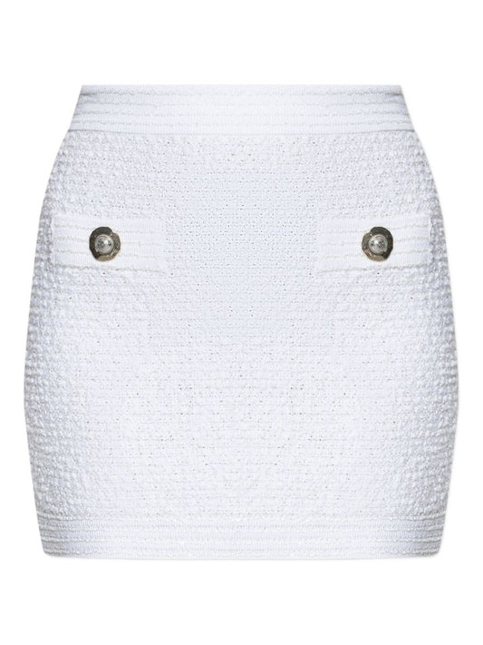 Balmain Tweed Mini Skirt