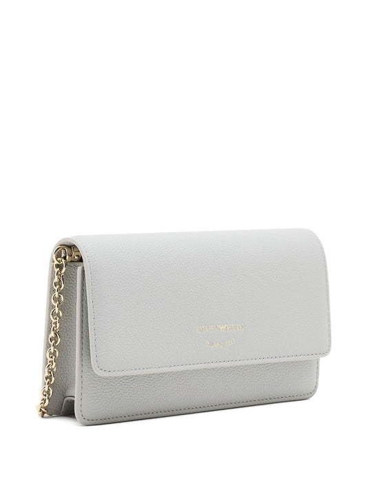 Emporio Armani Chain-strap leather clutch bag
