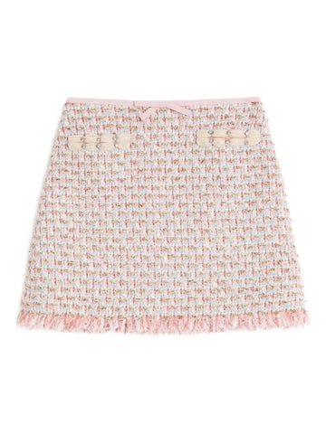Valentino Ribbon Tweed Skirt