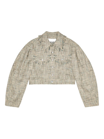 GANNI Jackets Beige