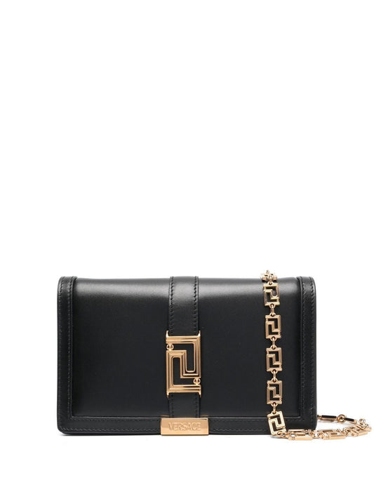 Versace Greca Goddess mini leather crossbody bag