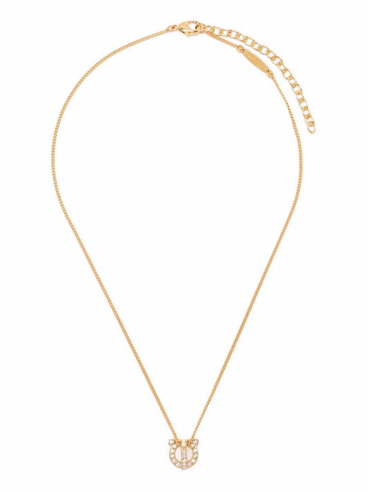 Ferragamo Gancini necklace with strass