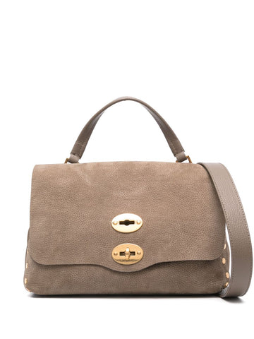 Zanellato Postina Jones small suede leather handbag