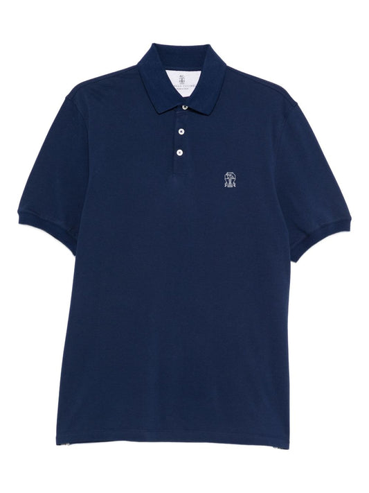Brunello Cucinelli Logo-print polo shirt