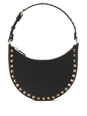 Valentino Garavani Mini Rockstud Hobo Bag in Grainy Calfskin