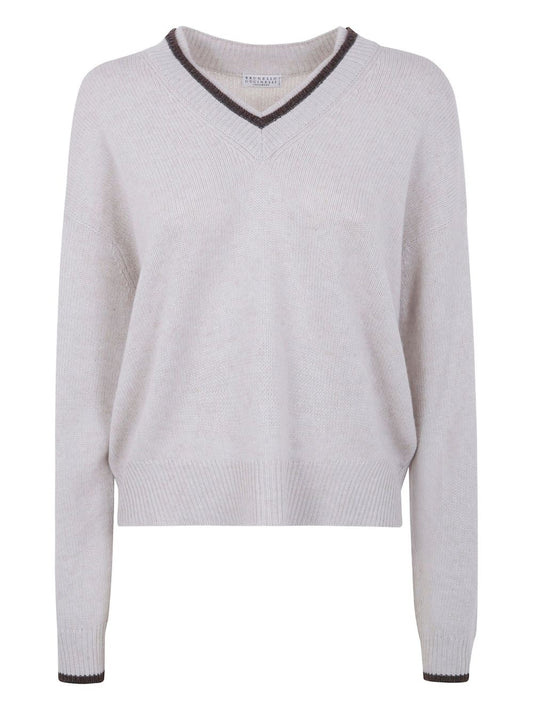 Brunello Cucinelli V-neck cashmere sweater