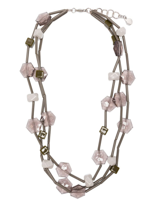 EMPORIO ARMANI EXCLUSIVE Multi-strand necklace with geometric elements