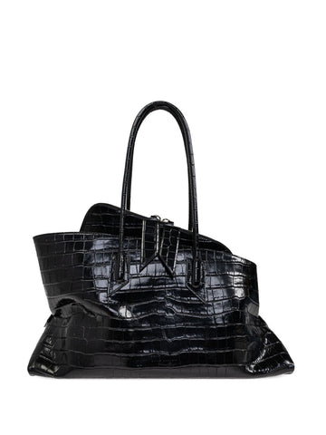The Attico crocodile-effect tote bag