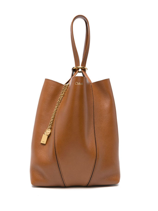 Chloé Spin medium leather tote bag