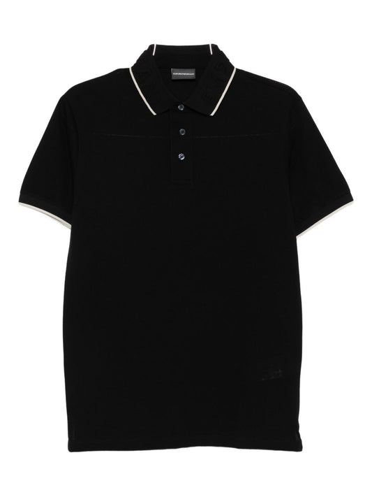 Emporio Armani Logo-embroidered polo shirt