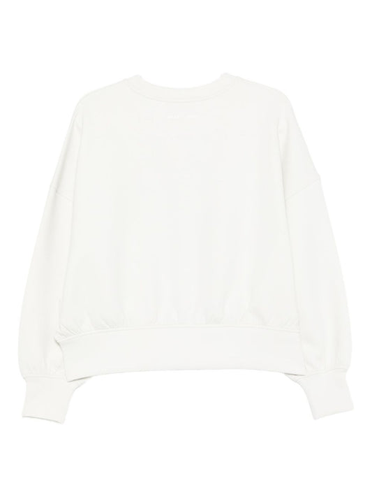 Emporio Armani Crewneck sweatshirt in double jersey with ASV logo embroidery