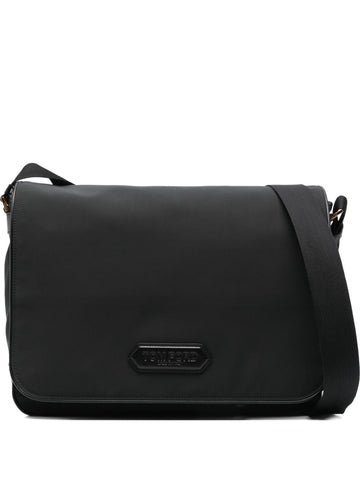 Tom Ford leather-trimmed nylon messenger bag