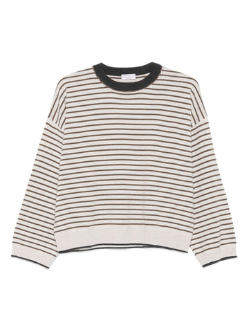 Brunello Cucinelli Striped crew-neck sweater