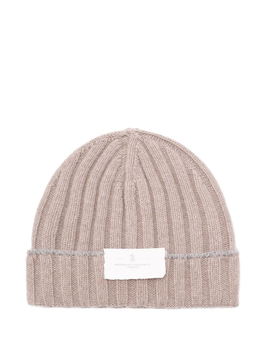 Brunello Cucinelli Cashmere Rib Knit Beanie