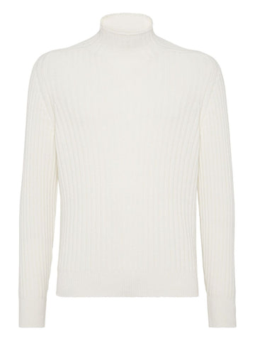 Brunello Cucinelli Cashmere flat rib turtleneck sweater
