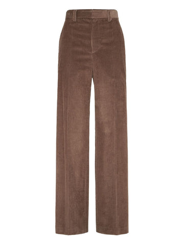 Brunello Cucinelli Wide leg cotton trousers