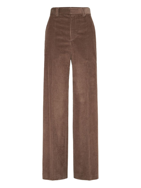 Brunello Cucinelli Wide leg cotton trousers