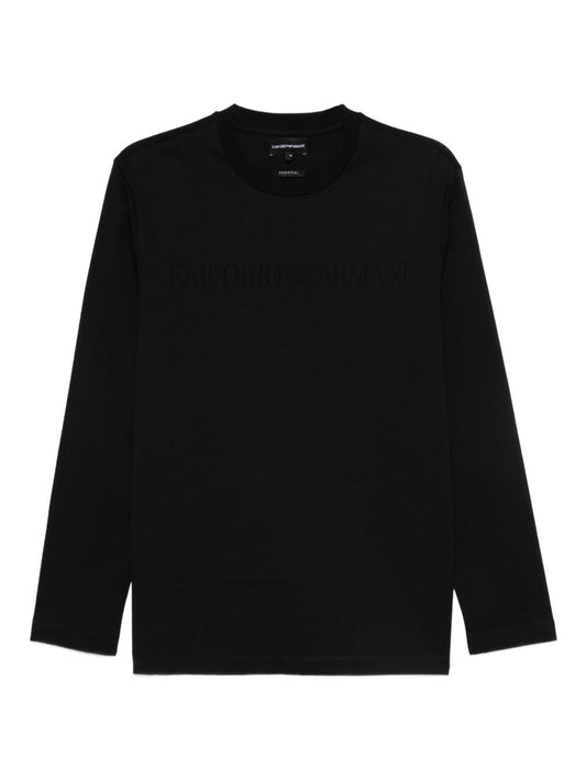 Emporio Armani Long-sleeved cotton T-shirt