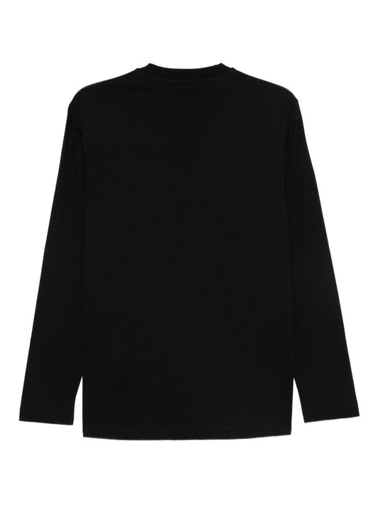 Emporio Armani Long-sleeved cotton T-shirt