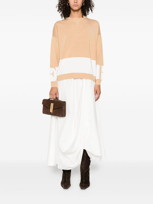 Elisabetta Franchi Sweaters Beige