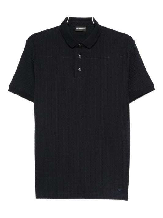 Emporio Armani Short-sleeved cotton polo shirt