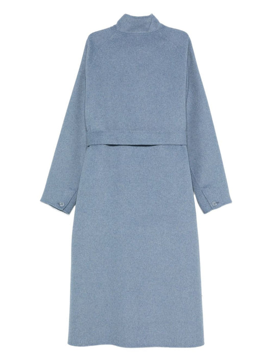 Emporio Armani Belted stand-collar coat