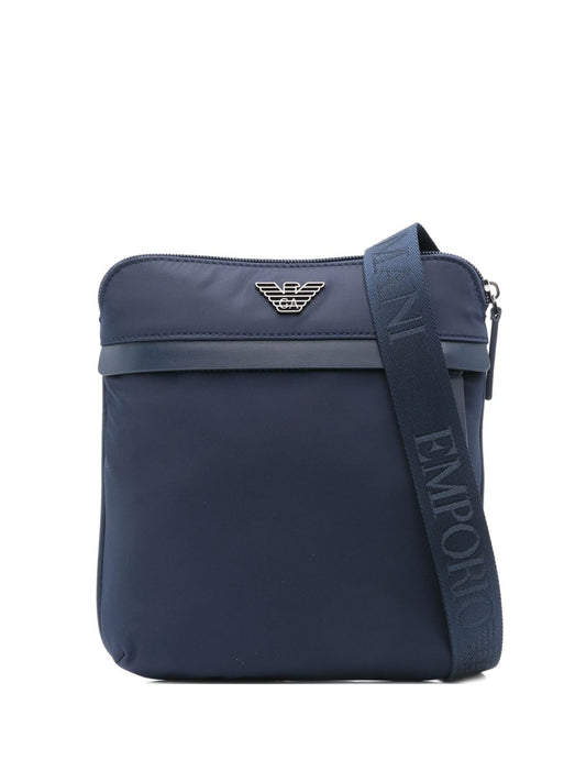 Emporio Armani ASV recycled-nylon flat shoulder bag