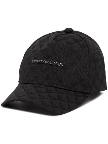 Emporio Armani Allover logo baseball cap