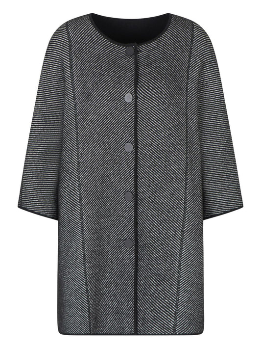 Emporio Armani Cape in double-faced virgin wool fabric stitch