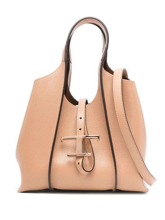 Tod's T Timeless Mini Leather Shopping Bag