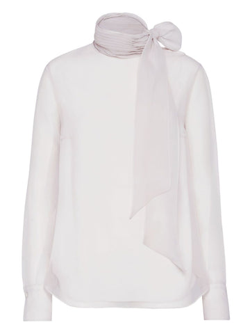 Brunello Cucinelli Pussybow silk blouse