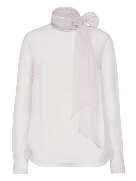 Brunello Cucinelli Pussybow silk blouse