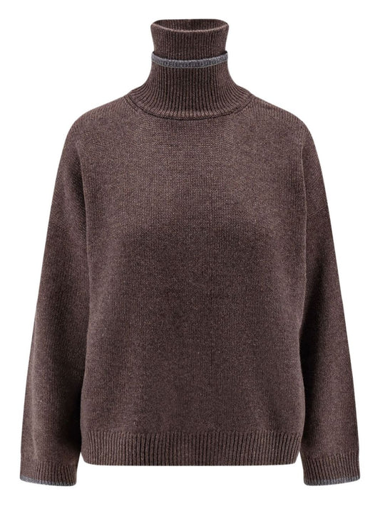 Brunello Cucinelli Cashmere sweater monili detail