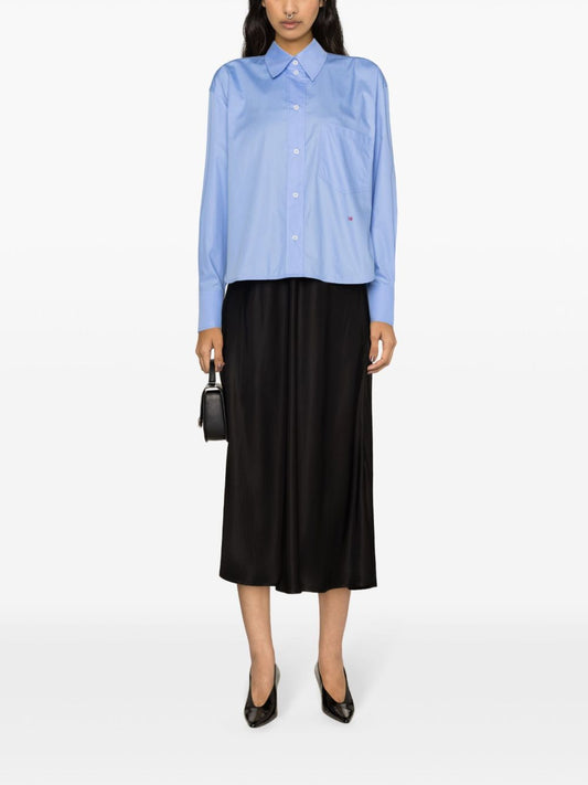 Victoria Beckham Shirts Clear Blue