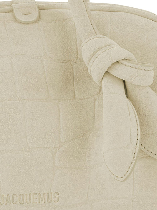 JACQUEMUS The Small Turismo crocodile-effect knotted shoulder bag