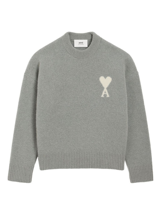 Ami Paris Sweaters Grey
